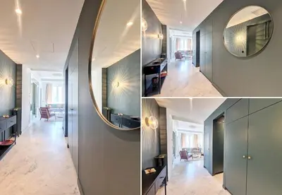 a hallway with a mirror and a hallway with a room at Nestor&Jeeves - SEAHORSE - Central - Proche mer in Nice