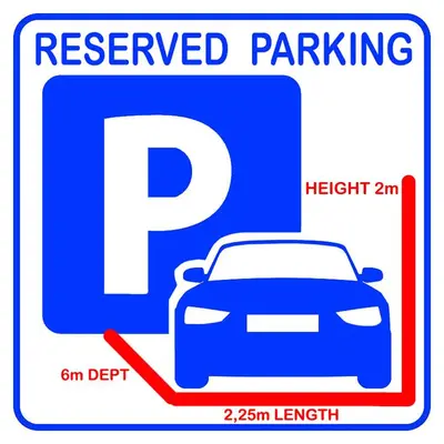 a sign that says reserved parking with a car parked next to it at BEAUTIFUL renovated apartment ,NEXT TO THE BEACH ! AIR-C, FREE PARKING! in Nice