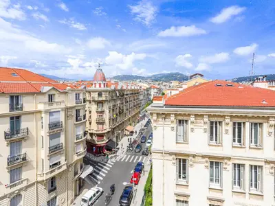 an overhead view of a city street with buildings at Apartment Les terrasses de l'Escurial by Interhome in Nice