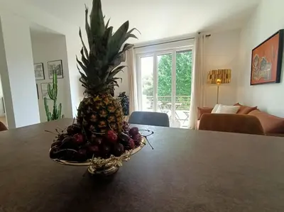 a pineapple sitting on top of a table at The Chic Libération in Nice