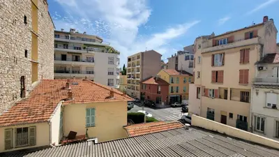 a view from the roof of a building at appartement neuf de 3 pieces avec climatisation in Nice