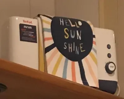 a cake with the words hello sun shine on it at Summer Beach Studio, 4 persons, mobile AC, Old Town in Nice