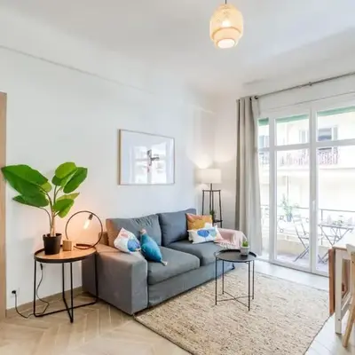 #10 2Pièces Fricéro 3min to the beach/Balcon & AC