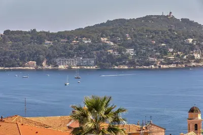 a view of a large body of water with boats at Villa Francesca Beautiful villa with sea view and swimming pool! in Villefranche-sur-Mer