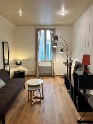 a living room with a couch and a table at MY CASA - BOSIO RAOUL - Central few steps to the sea in Nice