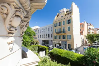 a view from the balcony of a building at FEEL HOME - FOCH 28 in Nice