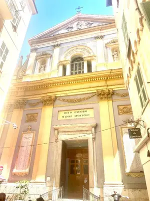 a large building with the front of a building at Spacious Loft, Duplex, Old Town, 3 bedrooms - EASY CHECK-IN in Nice