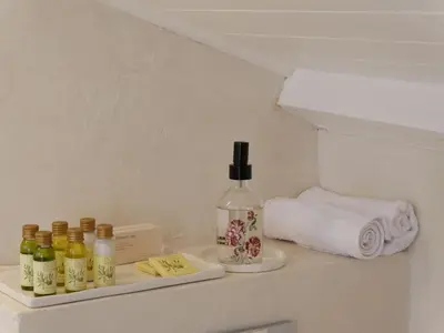 a shelf with bottles of alcohol and a towel at LOVELY STUDIO - Port de Nice in Nice