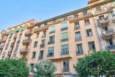 a large building with trees in front of it at Nidusudest - Spacieux appartement in Nice