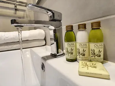two bottles of wine sitting on top of a sink at Nestor&Jeeves - COZY MACCARANI - City Center, Close sea in Nice