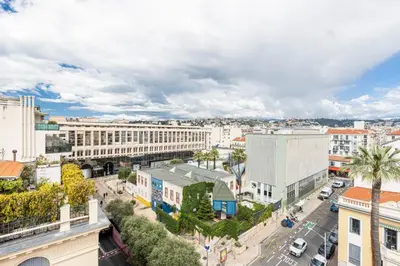 an aerial view of a city with buildings at MY CASA - SPITALIERI 2 - Superb Terrace Panoramic View AC in Nice