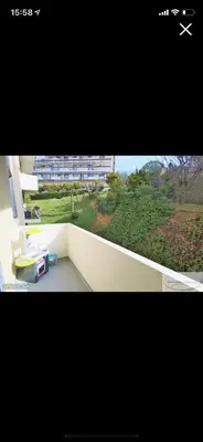 a picture of a balcony with a view of a building at Chez Nico in Nice
