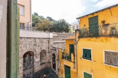 a view of an alleyway between two buildings at MY CASA - MALONAT - Cosy Apart in Old Town w AC in Nice