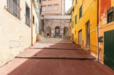 an alley in an alley way between two buildings at MY CASA - MALONAT - Cosy Apart in Old Town w AC in Nice