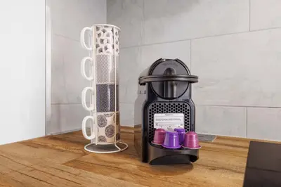 a blender sitting on top of a wooden table at NICE RENTING - PHILIBERT - Elegant Spacious Quiet Near the Port Free Parking in Nice