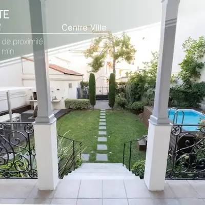 Superbe appartement avec jardin piscine