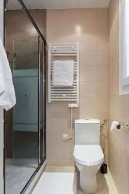 a bathroom with a toilet and a shower at MY CASA - DALPOZZO - 5min walk to beach in Nice