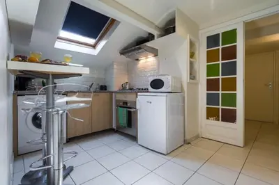 a kitchen with a sink and a dishwasher at MY CASA - PORT 3 - Spacious and central w AC on the Port in Nice