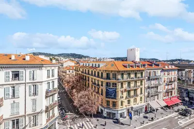 an aerial view of a city with buildings at Appartement Loulib I Electio in Nice