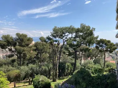 a view of a park with trees and bushes at Nice Absea Belles Terres 1 in Nice