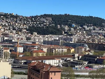 a view of a city with buildings on a hill at APPARTEMENT-NICE 01 VUE MER - PANORAMIQUE WIFI-Parking in Nice