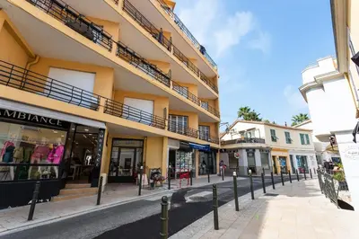 a street in front of a building at Cap Ferrat View III AP4401 By Riviera Holiday Hom in Saint-Jean-Cap-Ferrat