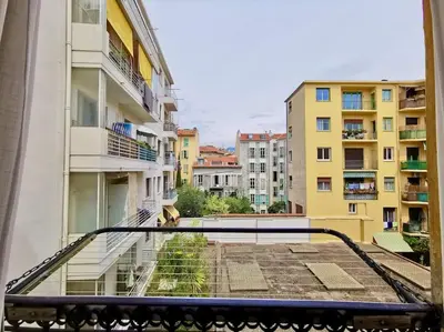 a view from the balcony of a building at Appartement Nice Bellecour in Nice