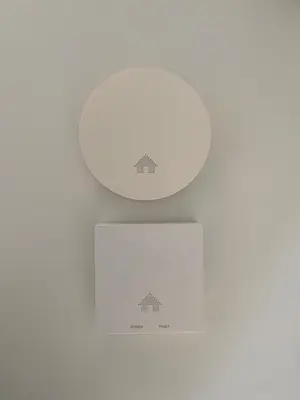 two white balls sitting on top of each other at Mirela's Private Room with key, AC, lift & balcony in the center of Nice on the Cote d'Azur in Nice