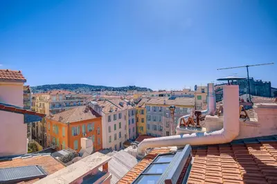 a view of a city from the roof of a building at Maison Bianchi - Jean Médecin in Nice