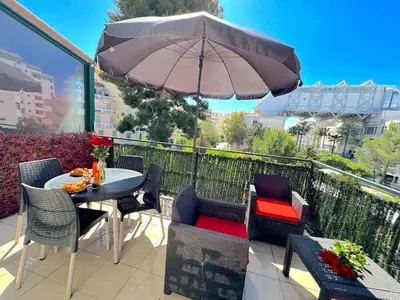 a bathroom with a sink and a shower at ⁂ Studio cosy 3 min de la plage terrasse clim in Nice