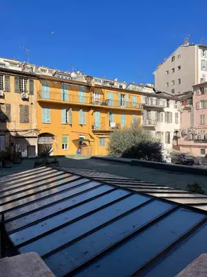 a view from the top of a roof of a building at Apartment Massena - super central in Nice