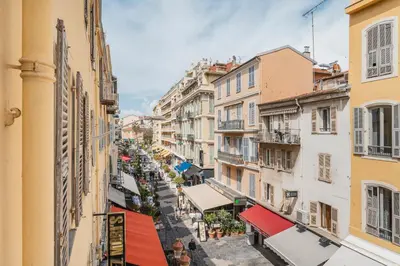 an overhead view of a city street with buildings at Nice Renting - 7FRANCE - Suite Luxe & Confort Bord de Mer Massena in Nice