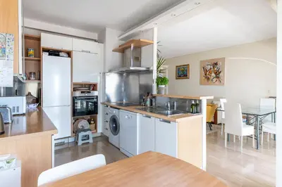 a kitchen with a sink and a dishwasher at Nice Absea le Port 1 in Nice