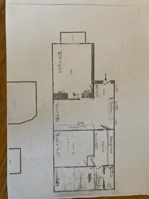 a drawing of a floor plan of a building at Wunderschöne Wohnung in Jugendstilvilla am Hafen in Nice