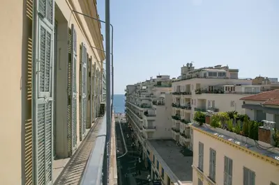 a view of a city street with buildings at Maria in Nice