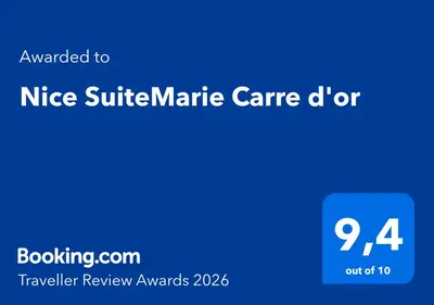 a blue sign that reads nice surface market care center at Nice SuiteMarie Carre d'or in Nice