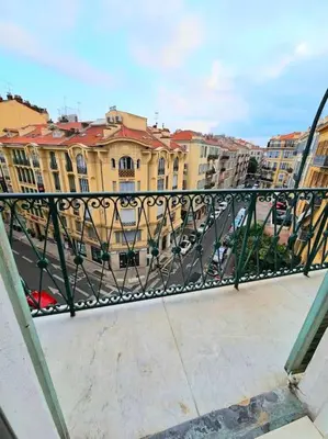 a view of a city from a bridge at Très bel appartement Nice centre in Nice