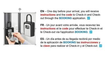 a screenshot of a flyer for a locksmith product at Private Room in Shared Apartment in the Center of Nice in Nice
