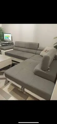a room with three beds in a room at appartement 10mn à pied plage promenade in Nice