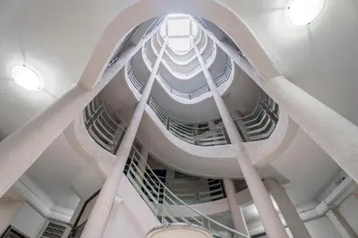 a view from the inside of a building at Nice Renting - VERDI - Apartment Charm & Comfort & AirCon in Nice