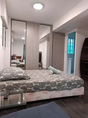 a shower with a glass door in a bathroom at Studio Dauphiné in Nice