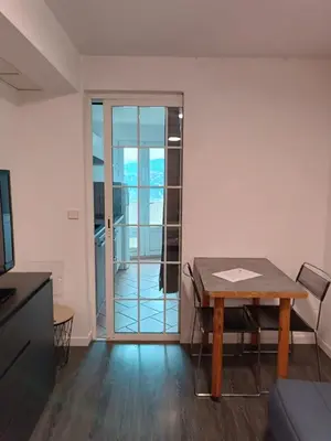 a kitchen with a sink and a counter top at Studio Dauphiné in Nice