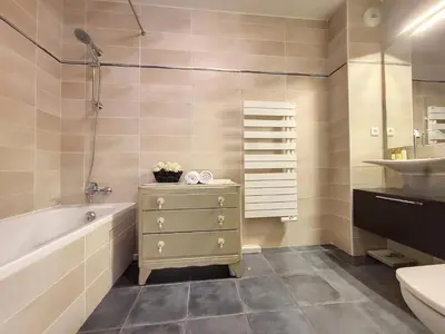 a bathroom with a sink and a tub and a toilet at Nestor&Jeeves - FRESCO - Central - Very close sea - Balcony in Nice