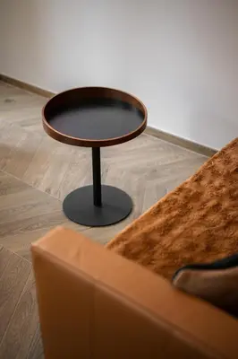 a coffee table in the middle of a room at La Suite Lascaris PORT of NICE #renovated in Nice