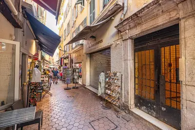 an alley with people walking down a street at 2 Bdr Heart Old Town Nice in Nice