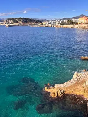 an aerial view of a large body of water at Residence Butterfly in Nice