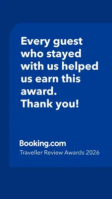 a blue picture with the words every guest who stayed with us helped us earn this at THE GREEN OASIS breathtaking sea views, swimming pool, privacy in Villa Liliana in Tourrette-Levens