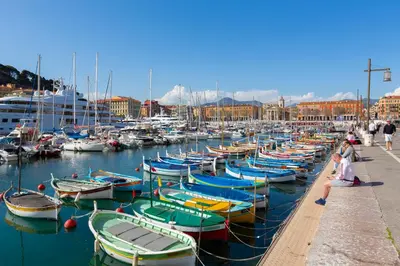 a group of boats docked in a harbor at Apartment La Fenice - Happy Rentals in Nice