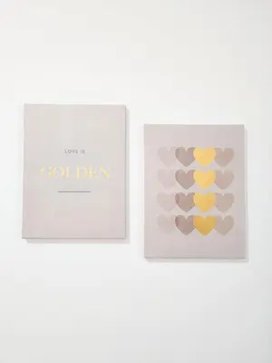 two greeting cards with a yellow and grey design at Lamartine 3 Pers Central WiFi AC in Nice