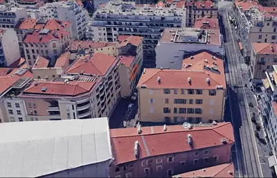 a room with a bunk bed and a closet at Cosy moon for 4 or 6 people quartier du Port in Nice